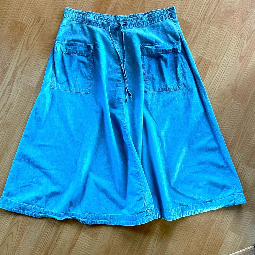 Lucky Brand Chambray Skirt, Boho, size small